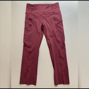 Lululemon Fast Free High Rise Crop 19” Sz 4